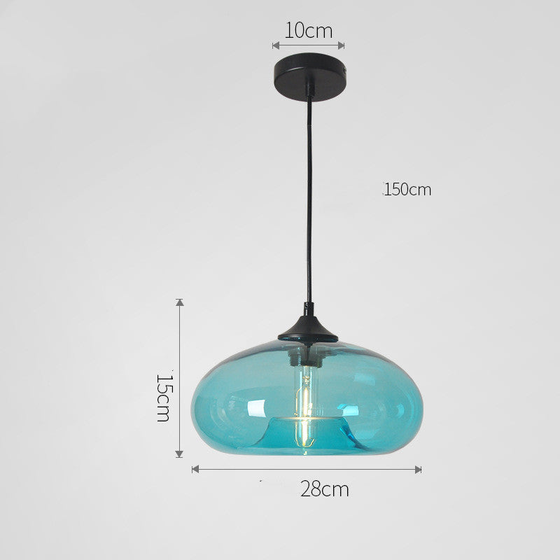 Casa Thred Loft Pendant Glass Lustre Industrial Decor Hanging Lights Fixtures